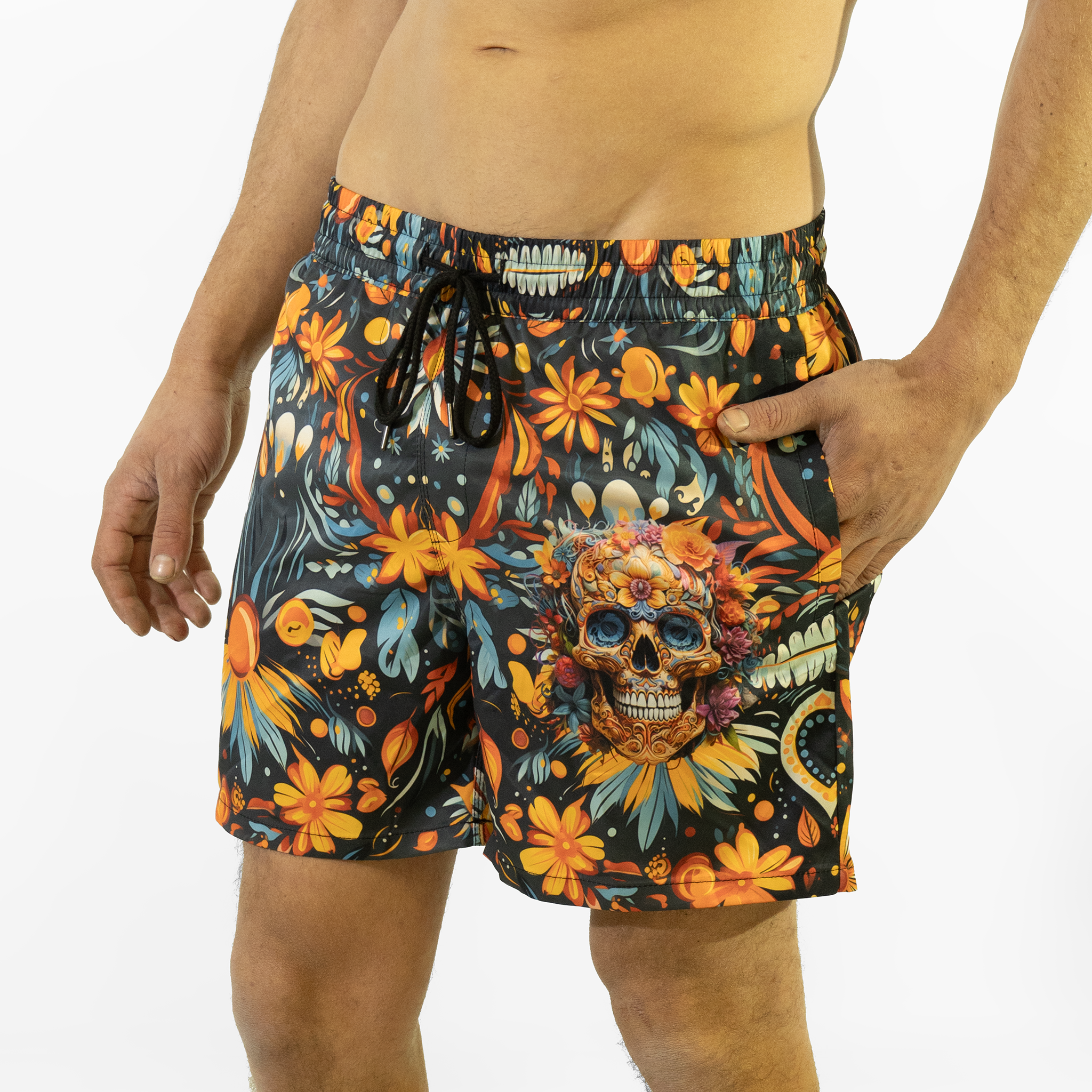 Swim Shorts: Aztec Blossom