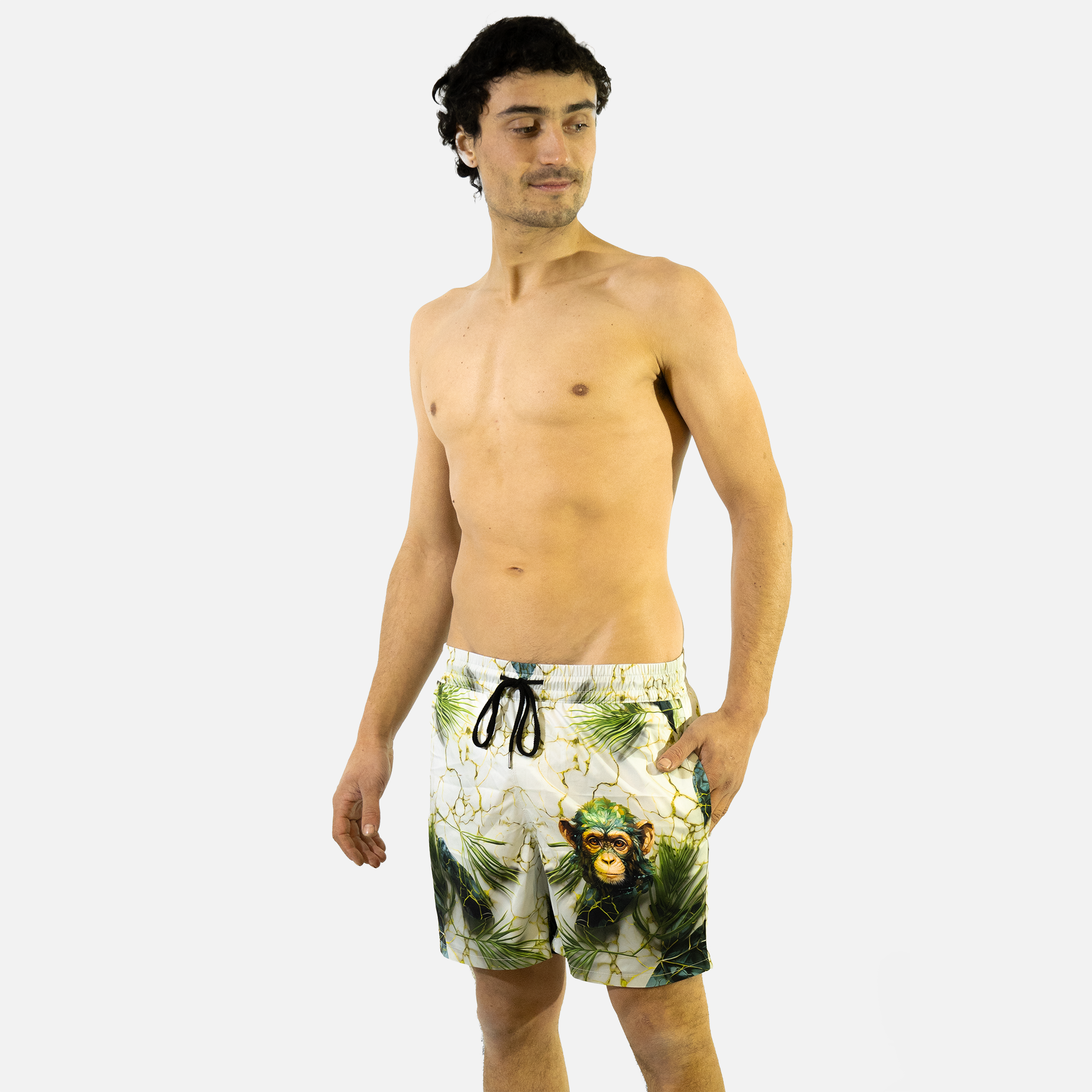 Swim Shorts: Monkey Oasis