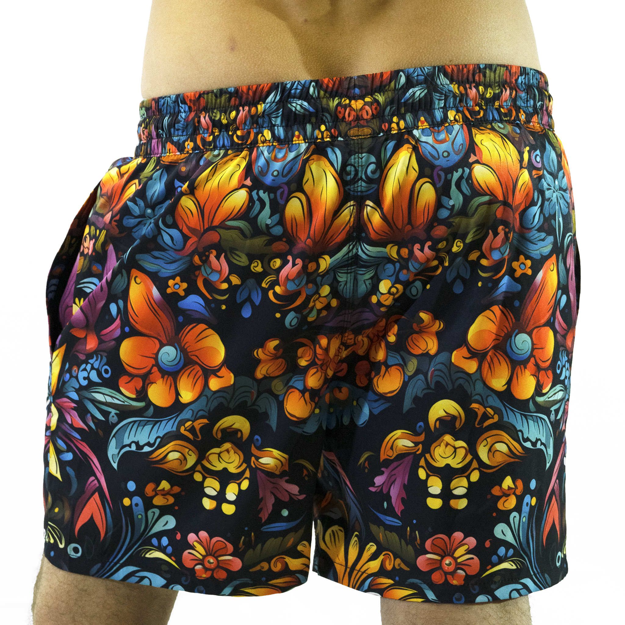 Swim Shorts: Vibrant Fiesta