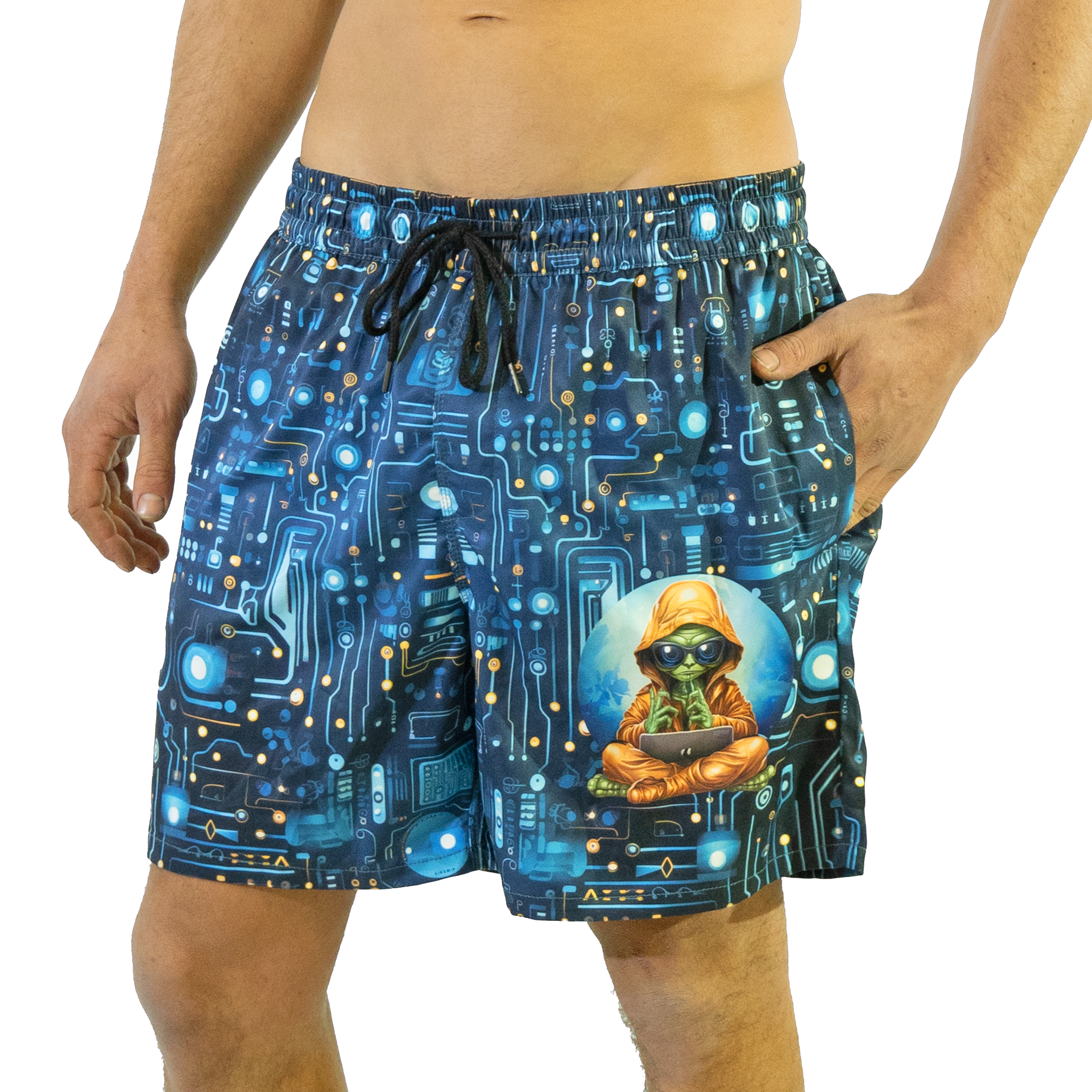 Swim Shorts: Cyber Alien