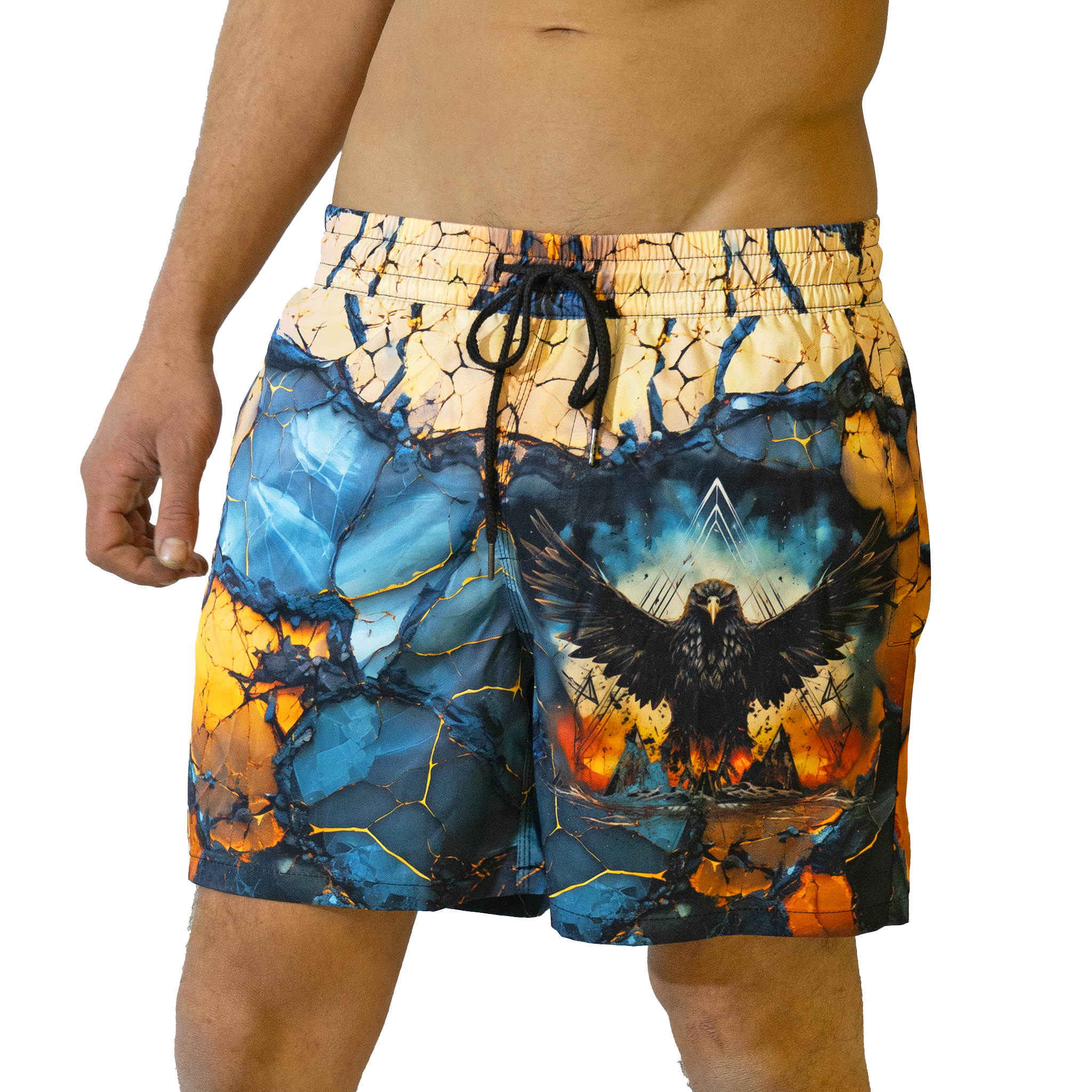 Swim Shorts: Geolith Gilded Freedom