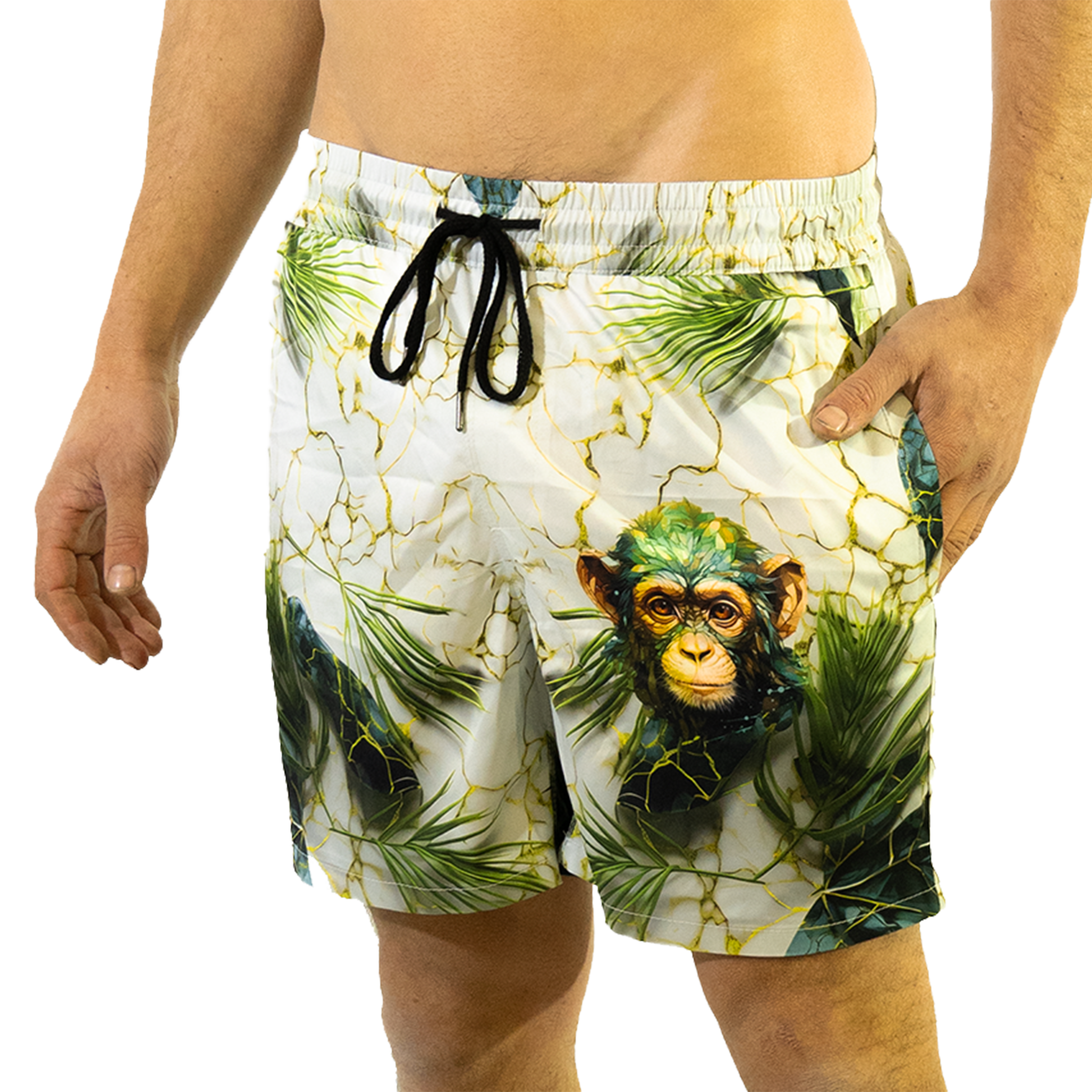 Swim Shorts: Monkey Oasis