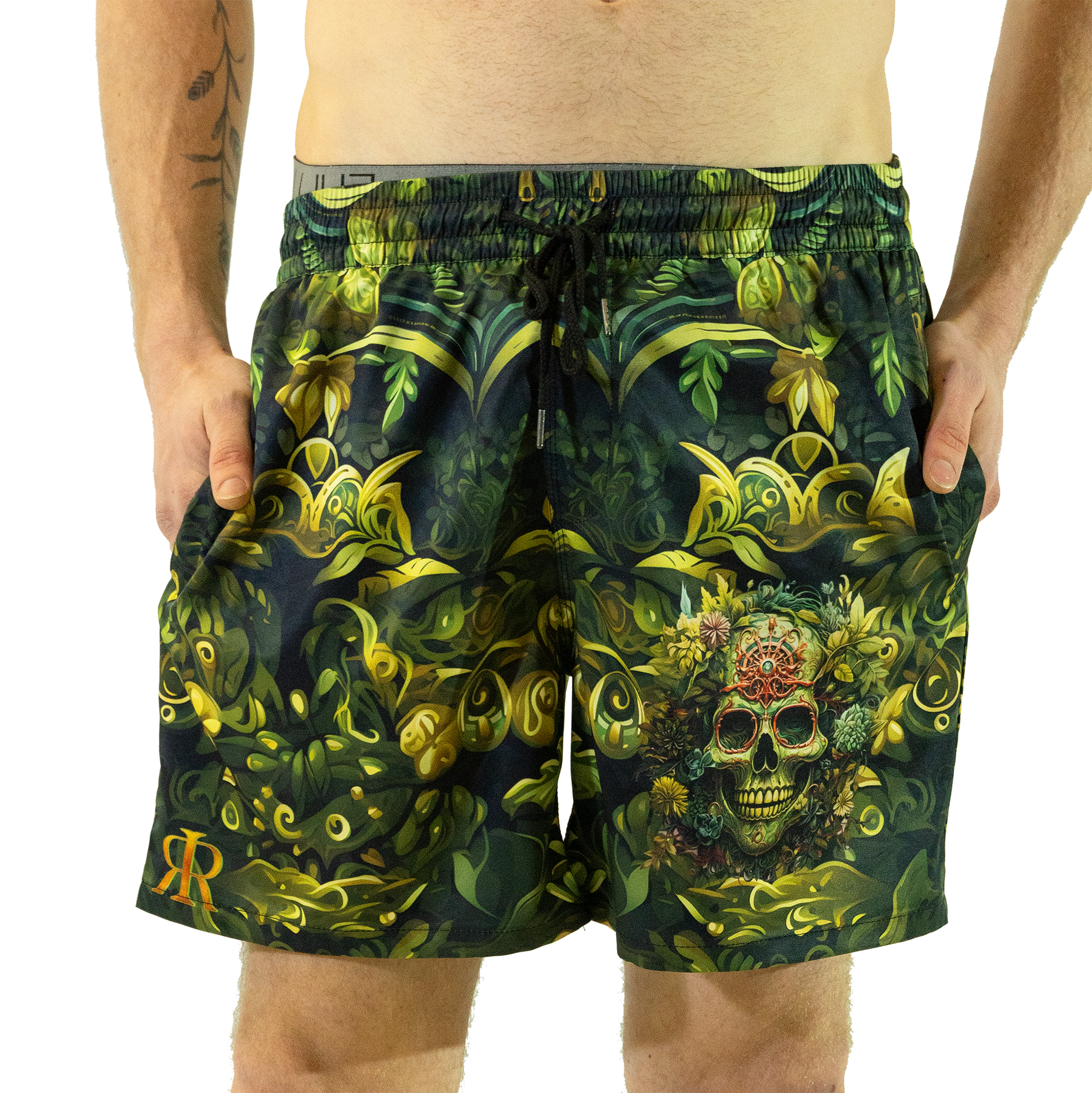 Swim Shorts: Verdant Bloom