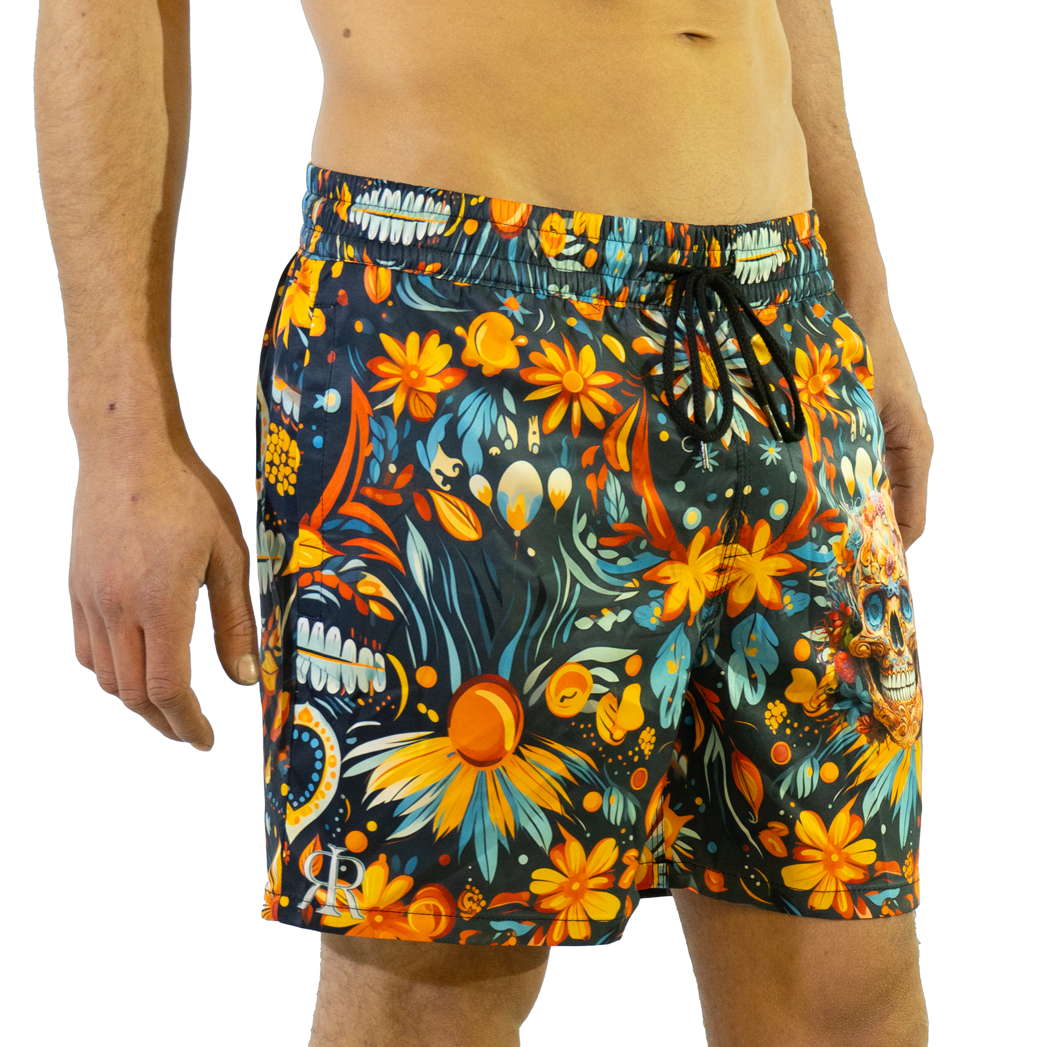 Swim Shorts: Aztec Blossom