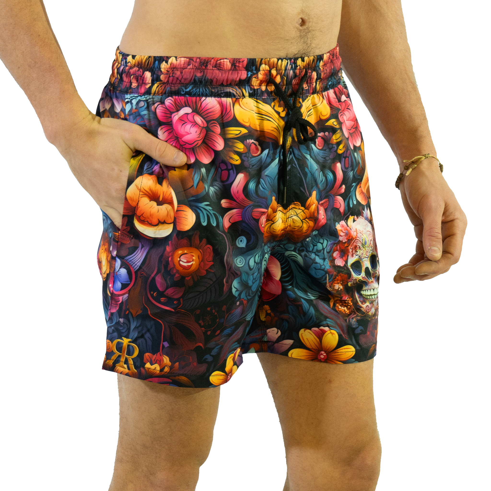 Swim Shorts: Skull Symphony